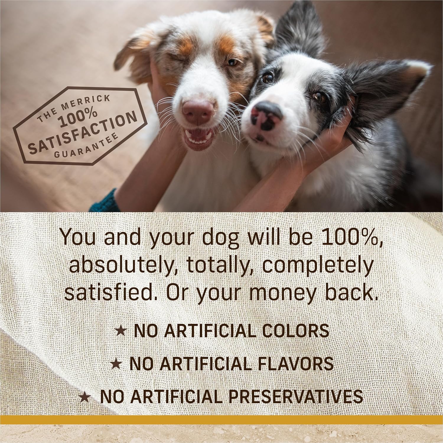 Alimento seco Merrick Healthy Grains de primera calidad para perros adultos, croquetas sanas y naturales, receta para un peso saludable, bolsa de 25 libras