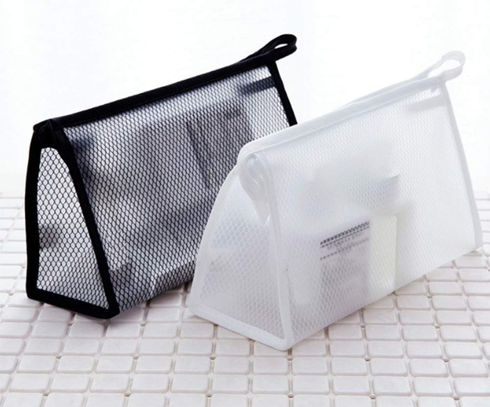 AKOAK 2 Pieces Travel Makeup Bag - Portable EVA Grid Daily Necessities Storage Bag - Waterproof Home Office Travel Accessories Organizer