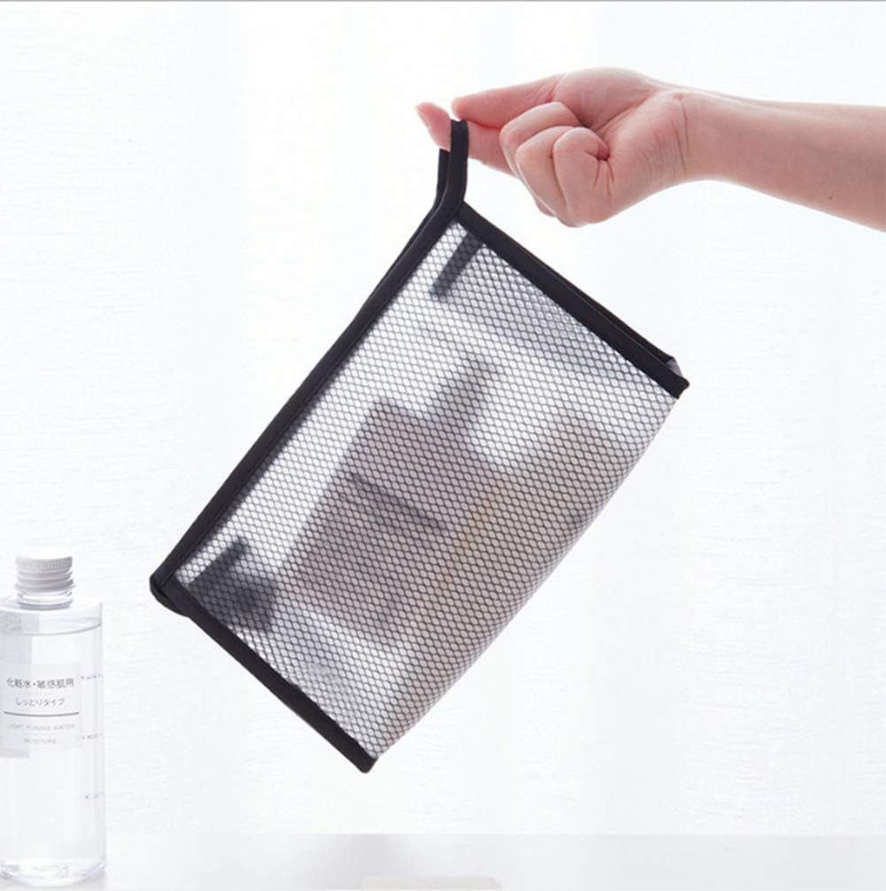 AKOAK 2 Pieces Travel Makeup Bag - Portable EVA Grid Daily Necessities Storage Bag - Waterproof Home Office Travel Accessories Organizer