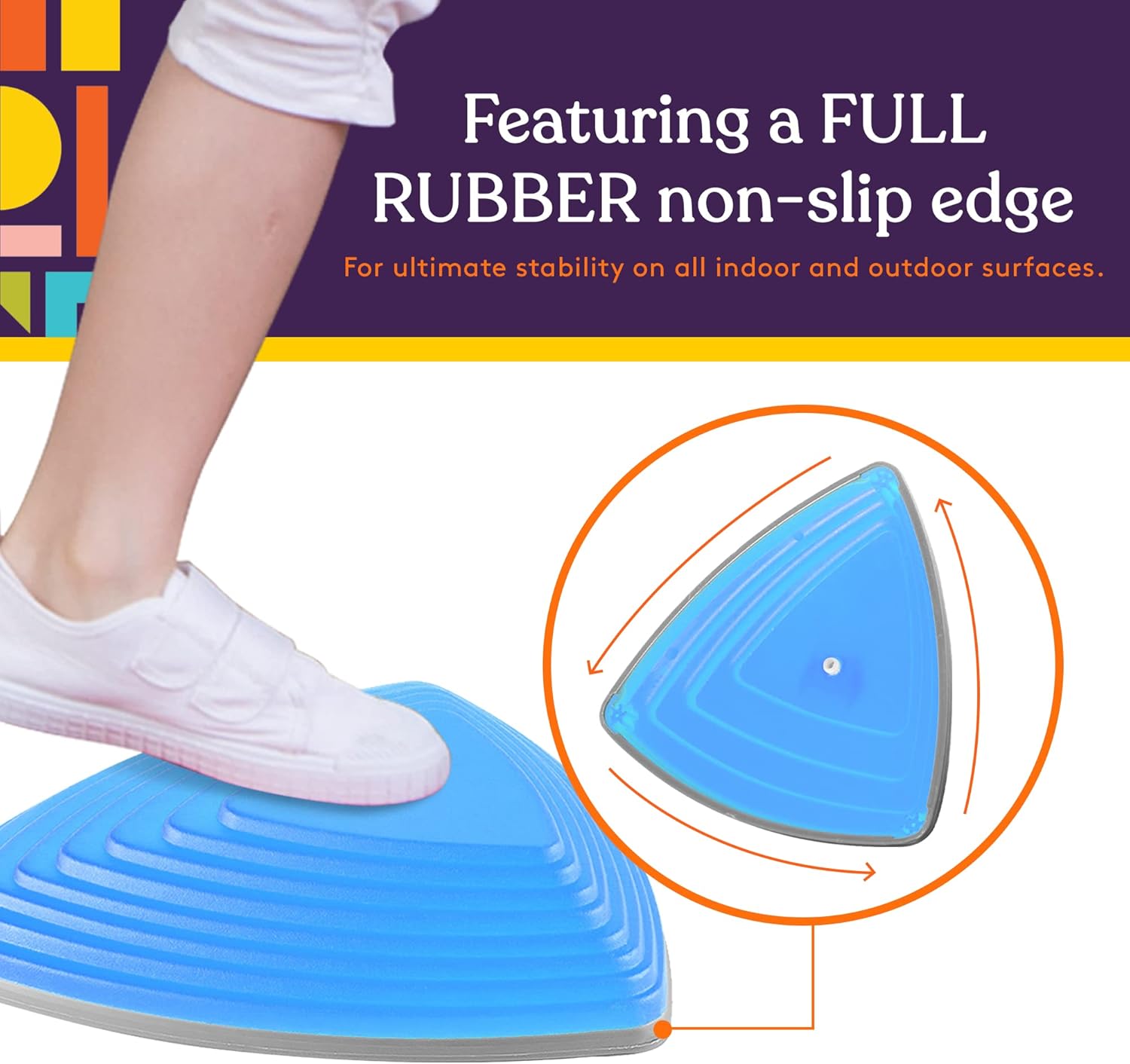 Special Supplies 15 Stepping Stones for Kids Indoor and Outdoor Balance Blocks Promote Coordination, Balance, Strength Child Safe Rubber, Non-Slip Edging · v2