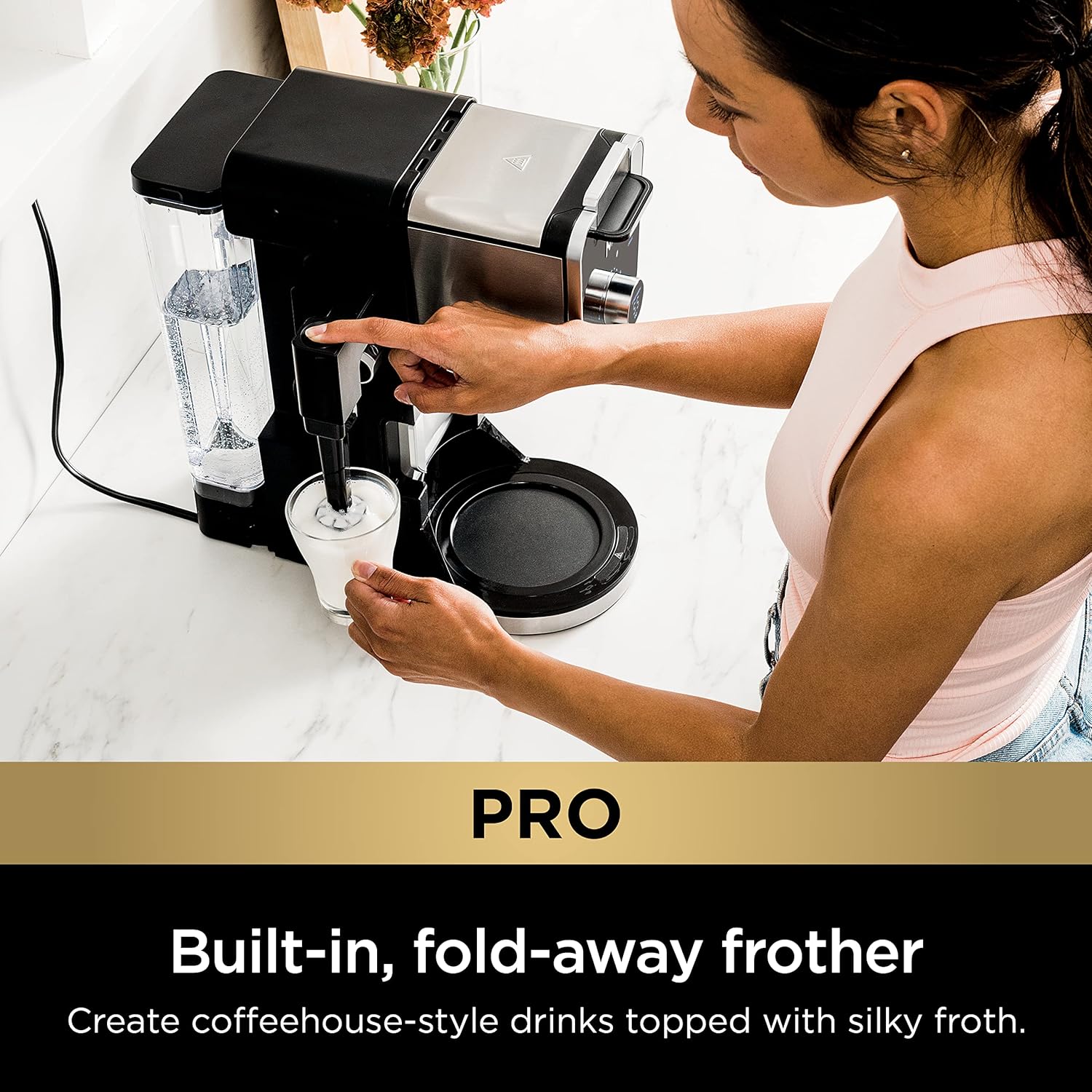 Ninja Drip Coffee Maker With K Cup Combo, DualBrew Pro Specialty Coffee System, Coffee Machine Compatible with K-Cup Pods, 12 Cup Single Serve Coffee Makers with Paper Filter, CFP301 · v2
