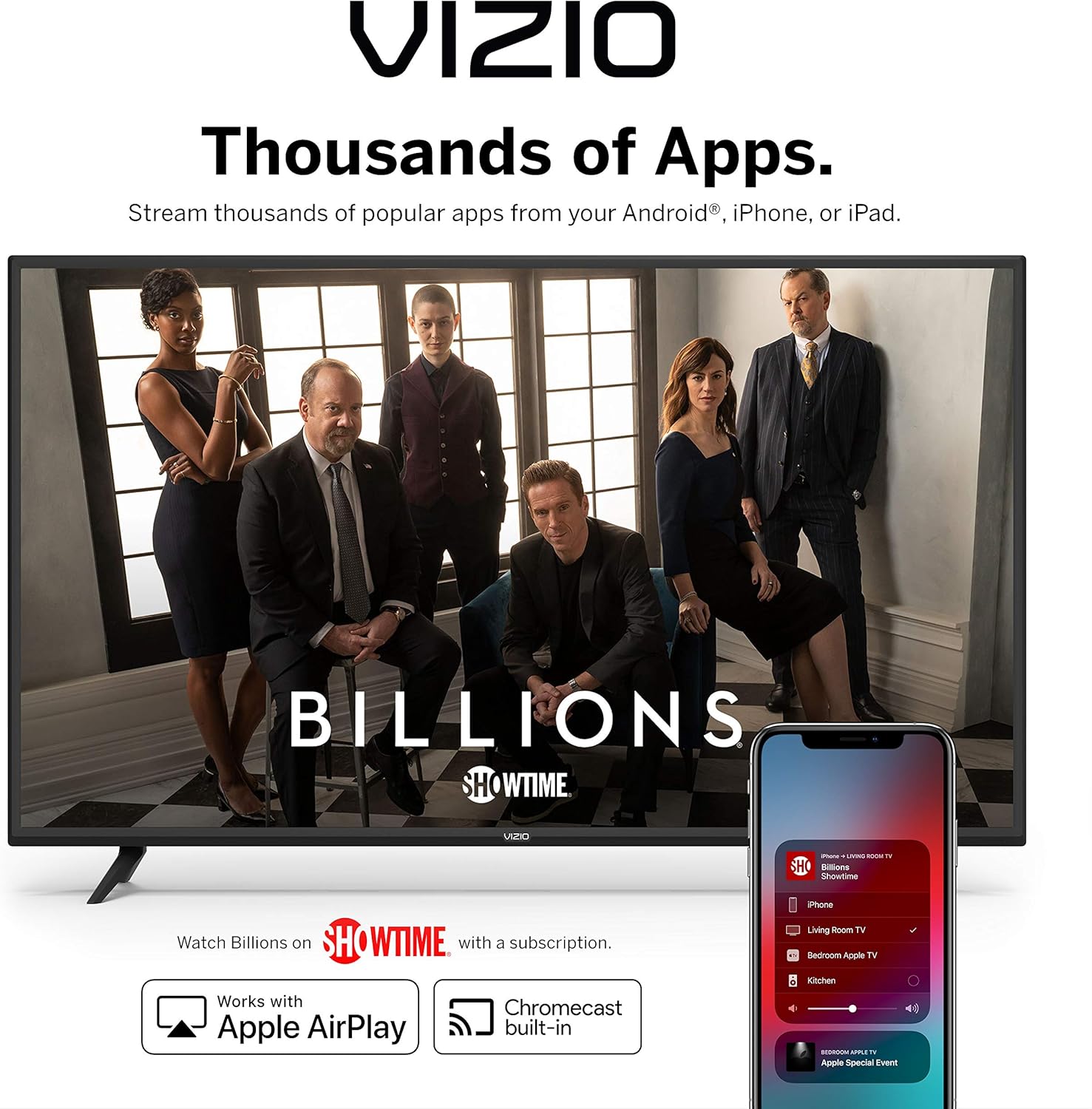 VIZIO 65 Inch 4K Smart TV, V-Series UHD LED HDR Television with Apple AirPlay and Chromecast Built-in · v8