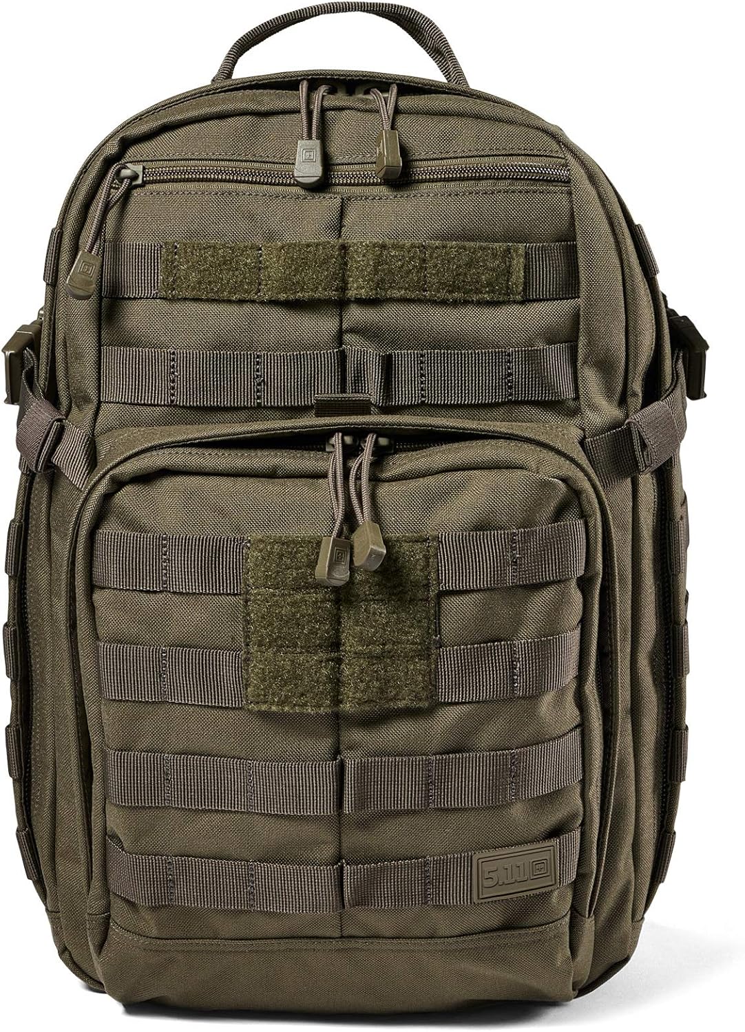 5.11 Tactical Backpack – Rush 12 2.0 – Military Molle Pack, CCW with Multiple Channels, 24 ลิตร, ขนาดเล็ก, Style 56561, Ranger Green
