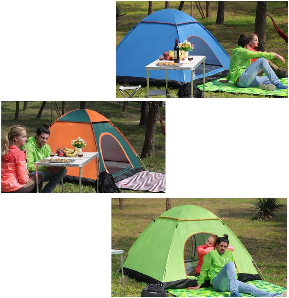 2 Person Instant Pop Up Lightweight Camping Tent, Outdoor Easy Set Up Automatic Family Travel Tent,Portable Backpacking Ultralight Waterproof Windproof Anti-UV Sun Shelter Tent… · v5