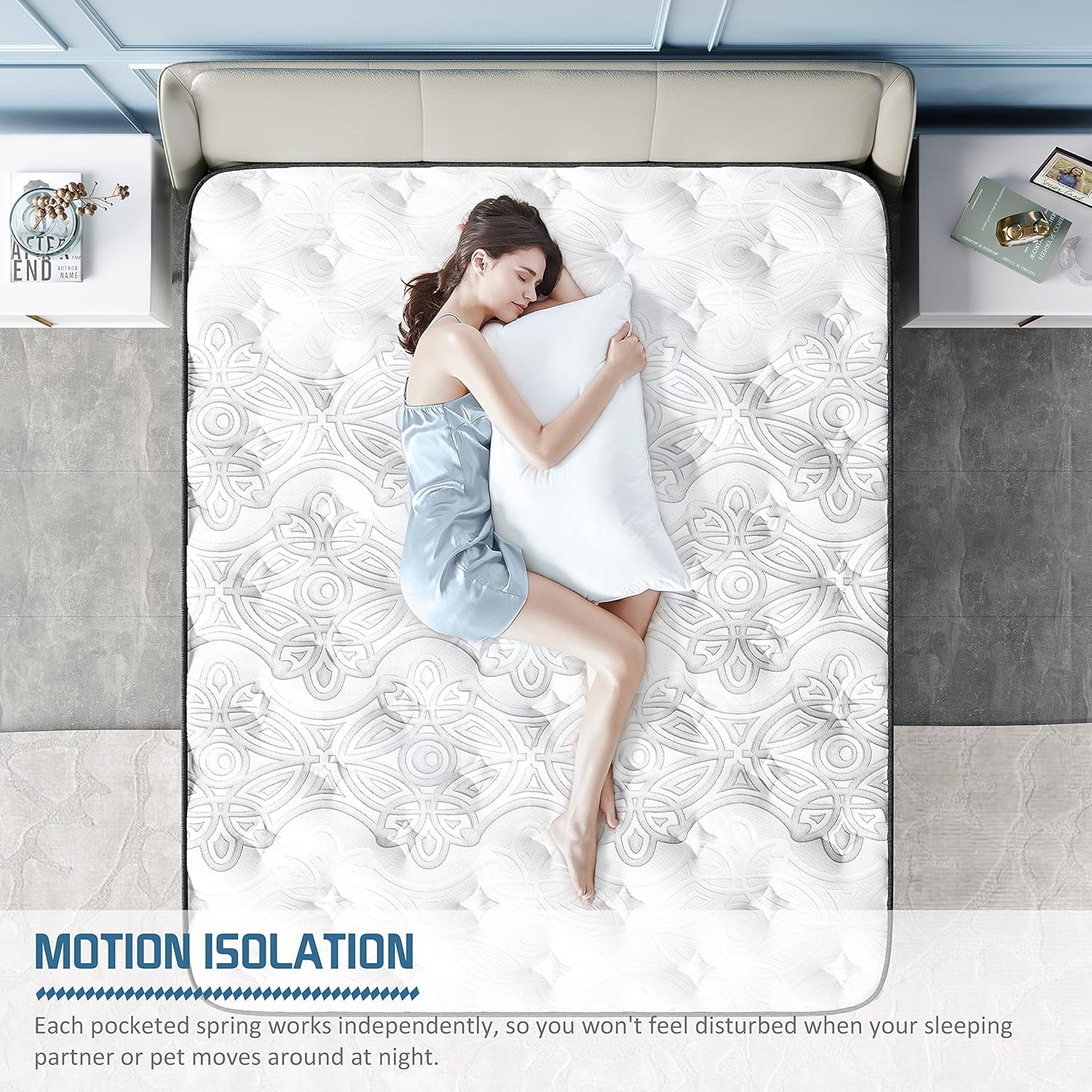 Crystli Full Mattresses 12 inch Memory Foam Mattress Full Size Hybrid Mattress Medium Firm Full Bed Mattress in a Box with CertiPUR-US Foam 100-Night Trial 10 Years Warranty · v2