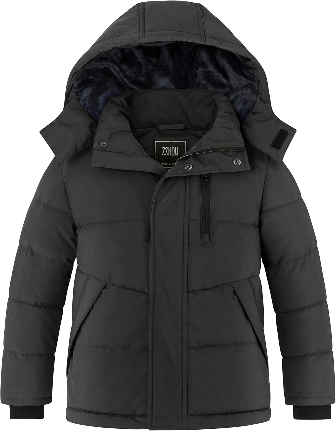 ZSHOW Boys Warm Winter Coat Soft Fleece Jacket Waterproof Snow Coat