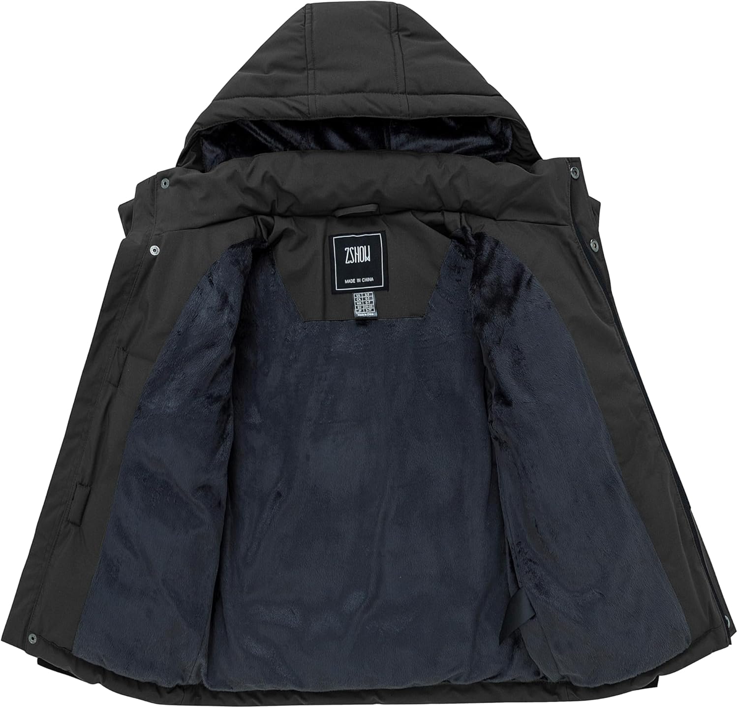ZSHOW Boys Warm Winter Coat Soft Fleece Jacket Waterproof Snow Coat