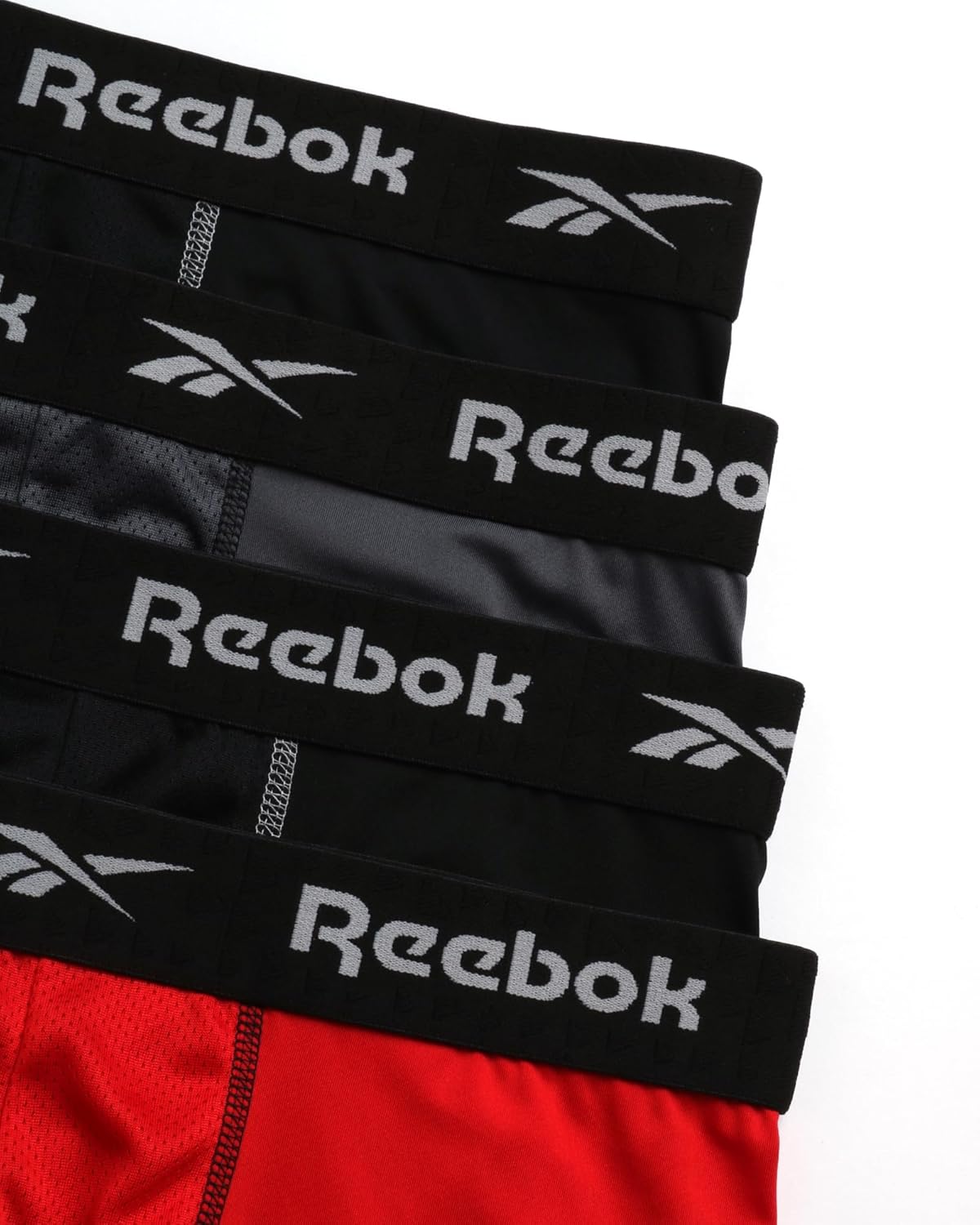 Rebook Mens Underwear - 4 Pack Breathable Performance Mens Boxer Briefs - Moisture Wicking Active Mens Underwear Pack S-4XL