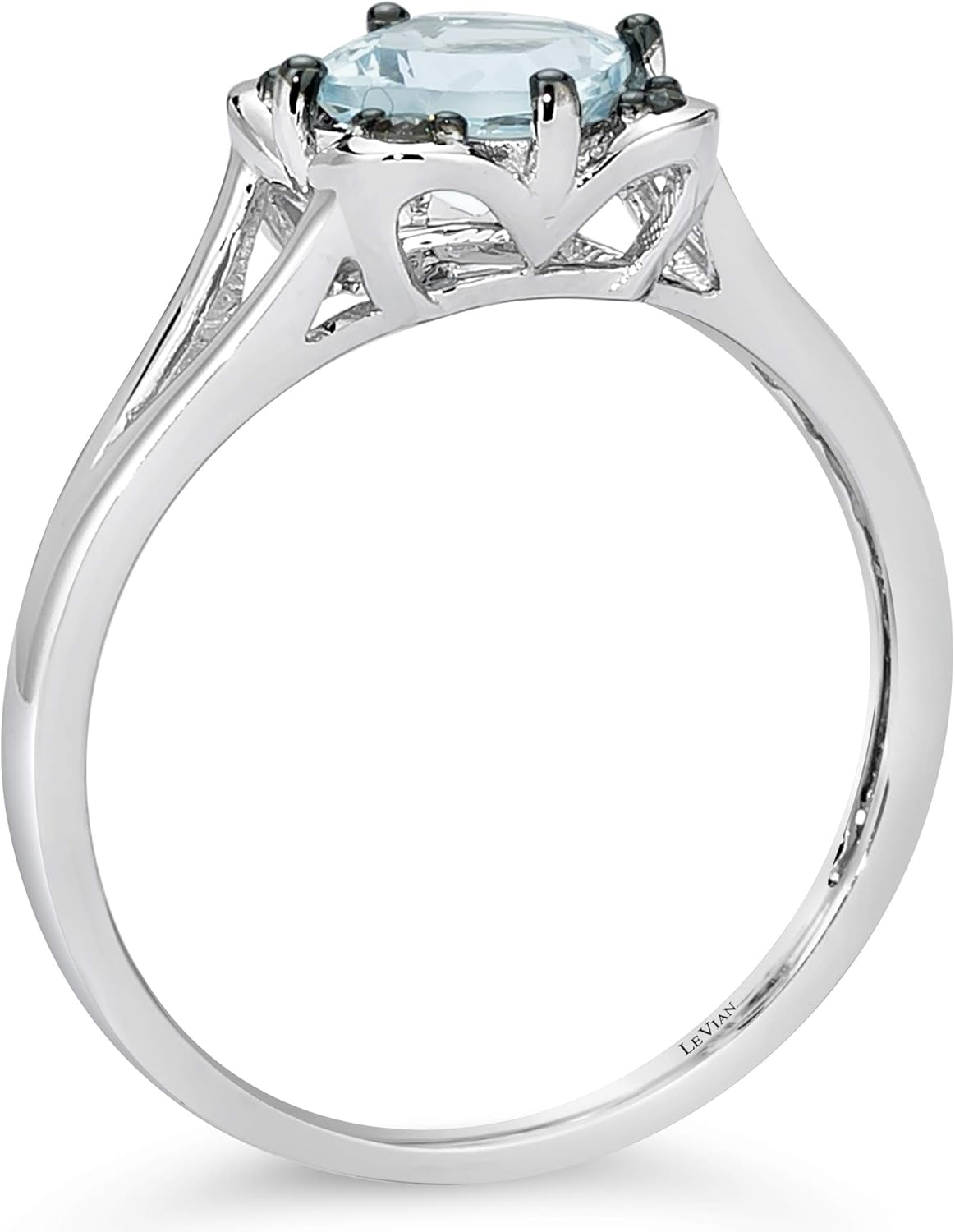 LeVian 14K Gold Cushion-Cut Gemstone  Chocolate Diamond Accented Split-shank Ring (Fancy Brown Color, SI1-SI2 Clarity) Choice of Metal/Stone · v2