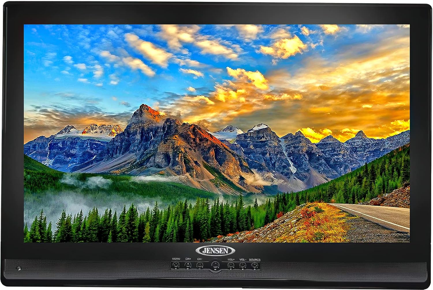 Jensen JE3211WM 32 inç 1920 x 1080 Full HD LCD RV Duvar Montajlı TV, Entegre HDTV (ATSC) Tuner ve Çift Fonksiyonlu Kablosuz Uzaktan Kumandalı, 2X HDMI Girişi, VESA 100mm x 100mm, 110V AC (Yenilenmiş)
