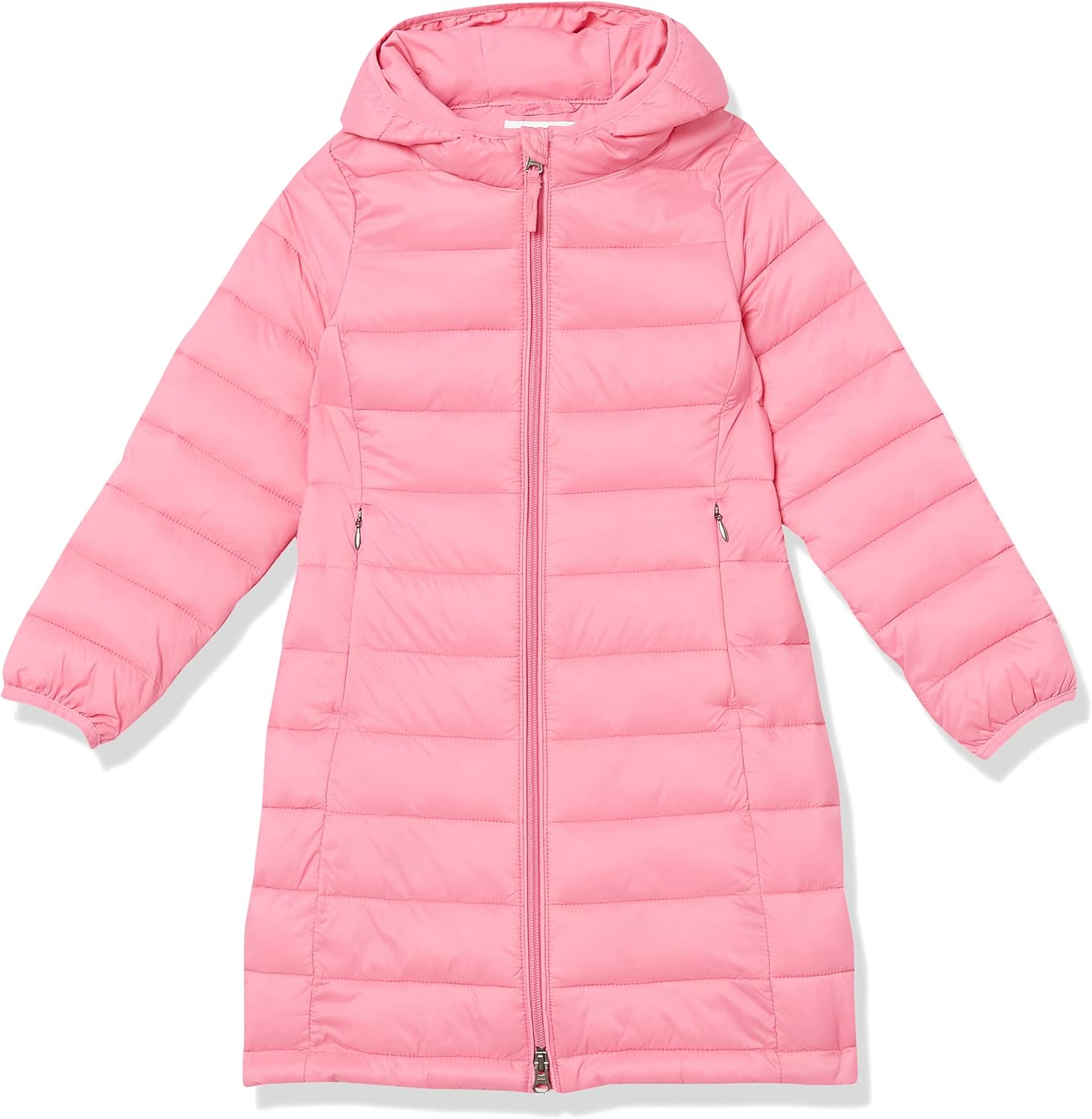 Amazon Essentials Girls and Toddlers Long Lightweight Hooded Puffer Jacket