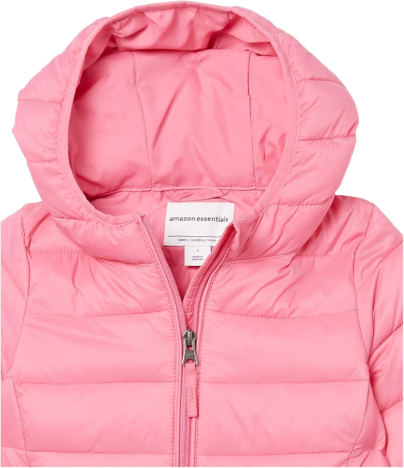Amazon Essentials Girls and Toddlers Long Lightweight Hooded Puffer Jacket