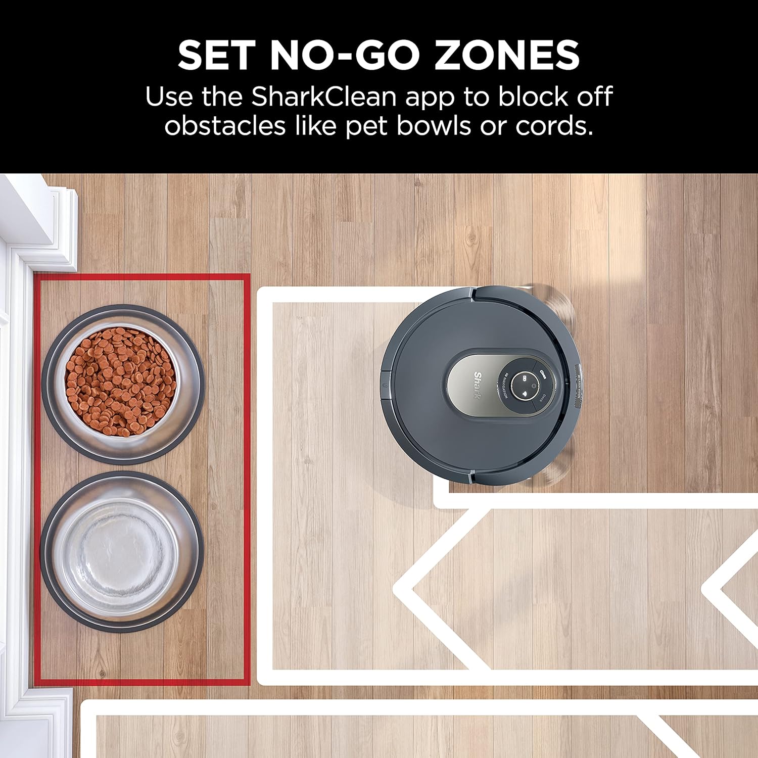 Shark AV2001 AI Robot Vacuum with Self-Cleaning Brushroll, Object Detection, Advanced Navigation, Home Mapping, Perfect for Pet Hair, Compatible with Alexa, Gray · v3