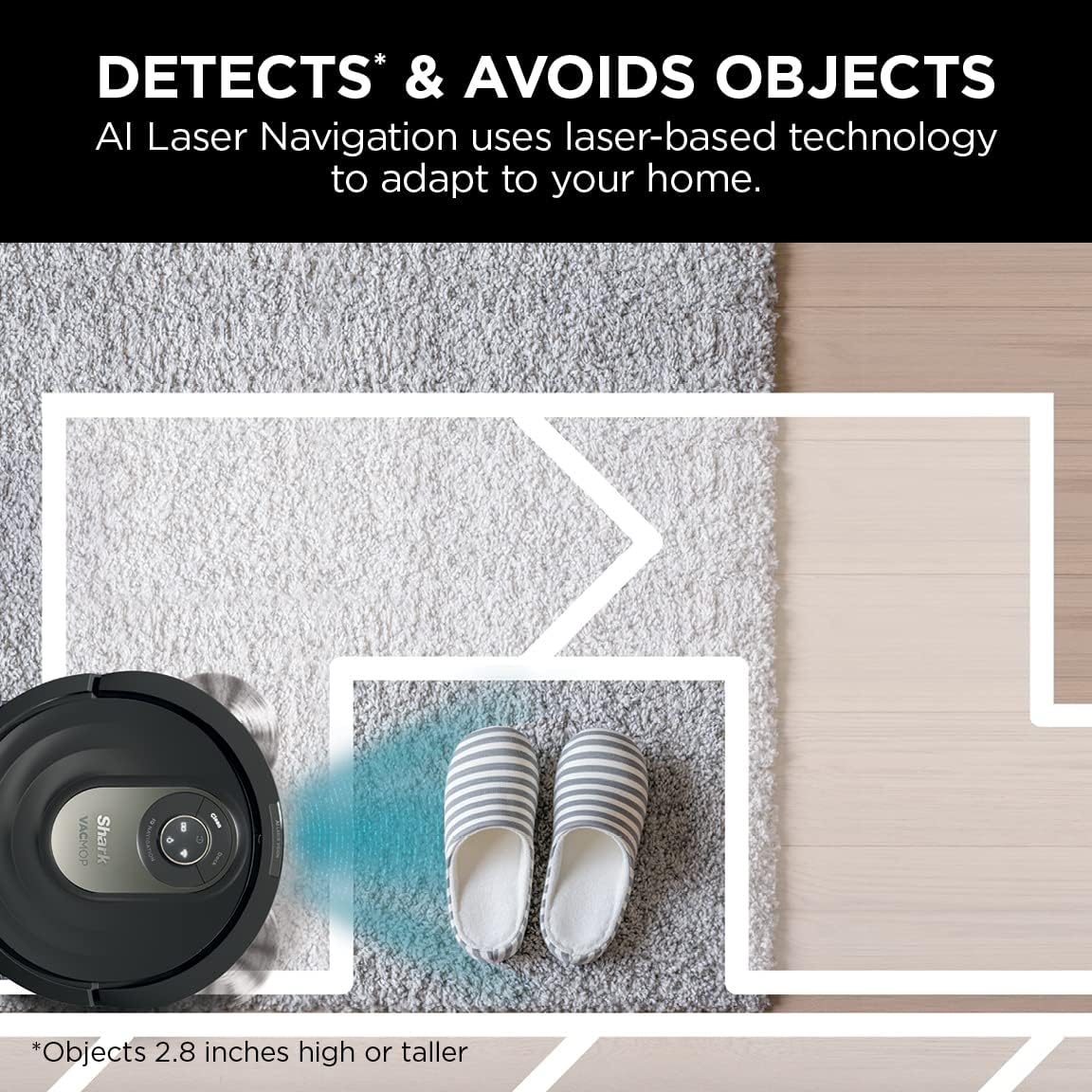 Shark AI Robot Vacuum  Mop, with Home Mapping, Perfect for Pets, Wifi, Works with Alexa, Black/Gold (AV2001WD) · v3