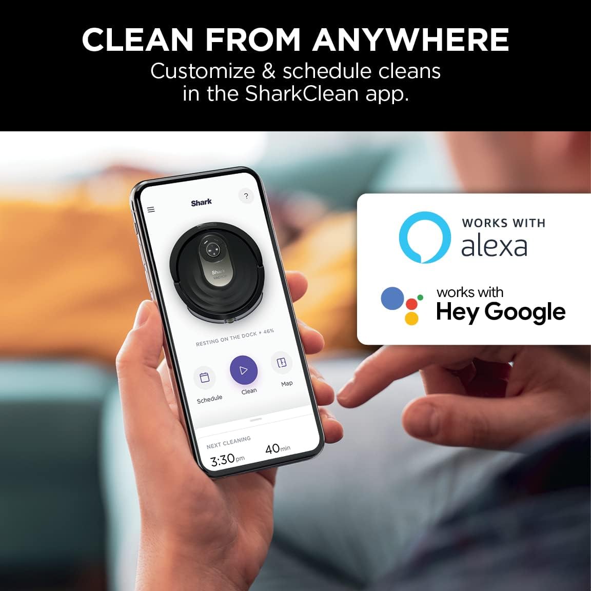 Shark AI Robot Vacuum  Mop, with Home Mapping, Perfect for Pets, Wifi, Works with Alexa, Black/Gold (AV2001WD) · v3