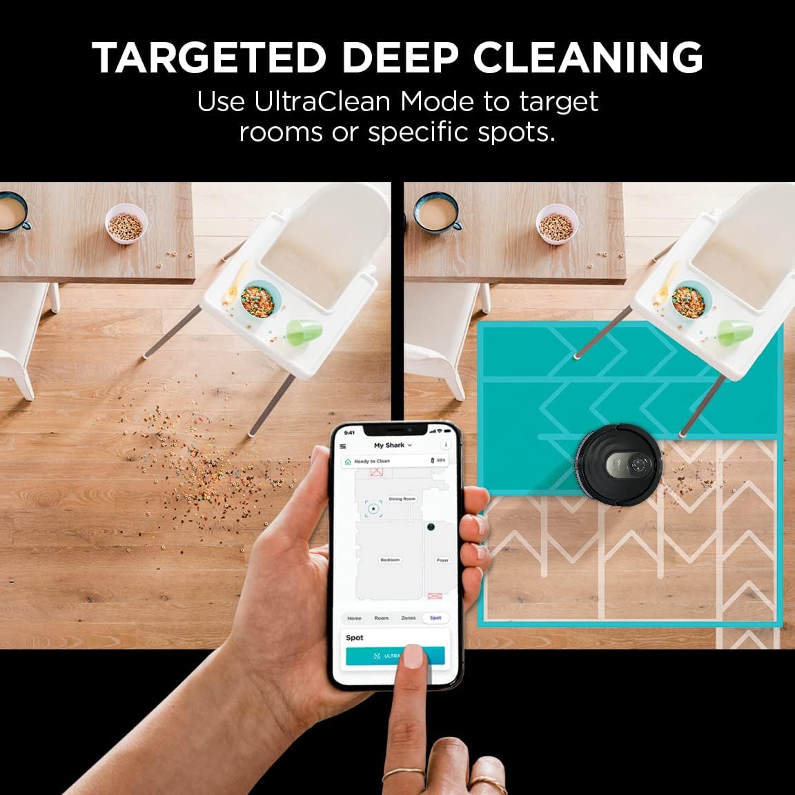 Shark AI Robot Vacuum  Mop, with Home Mapping, Perfect for Pets, Wifi, Works with Alexa, Black/Gold (AV2001WD) · v3