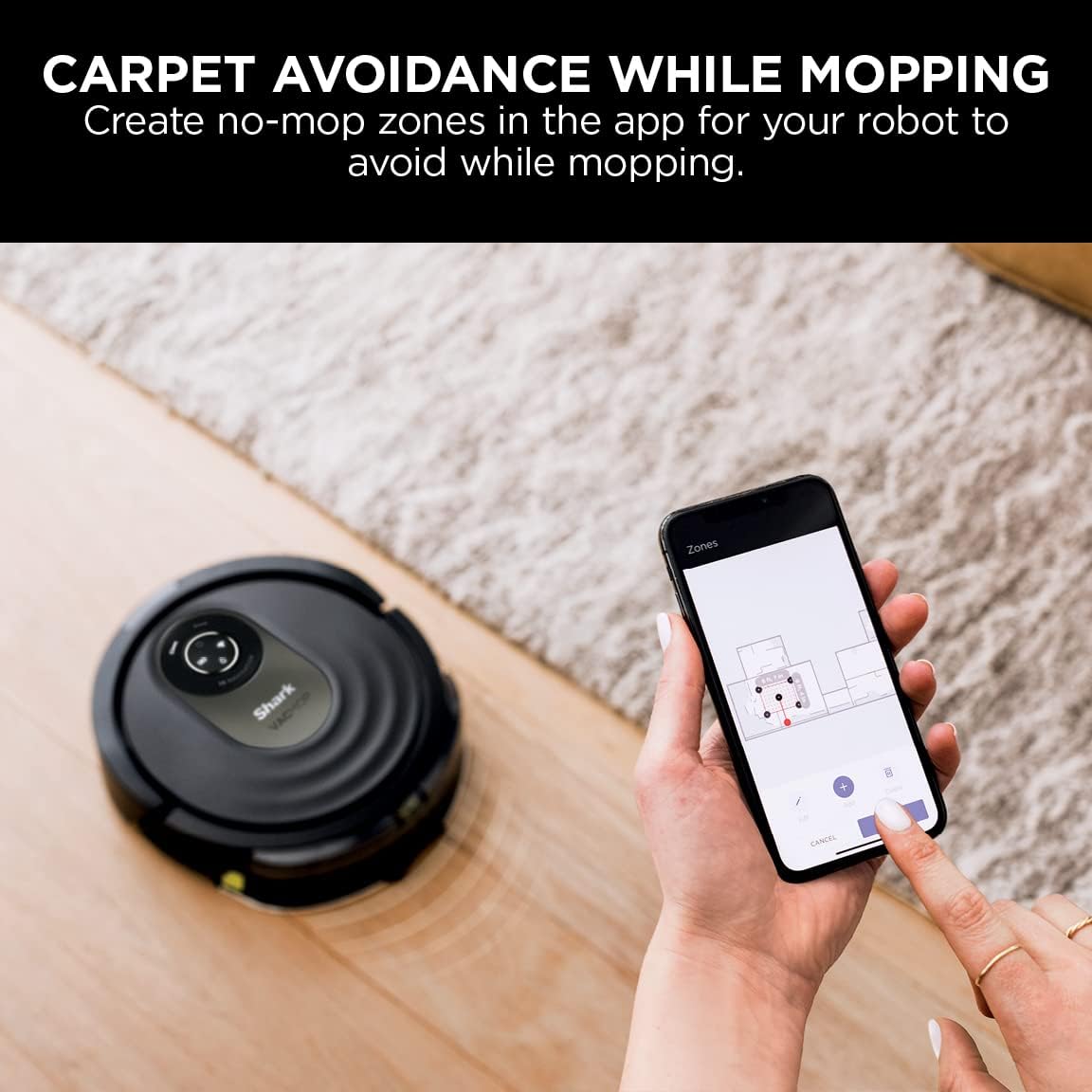 Shark AI Robot Vacuum  Mop, with Home Mapping, Perfect for Pets, Wifi, Works with Alexa, Black/Gold (AV2001WD) · v3