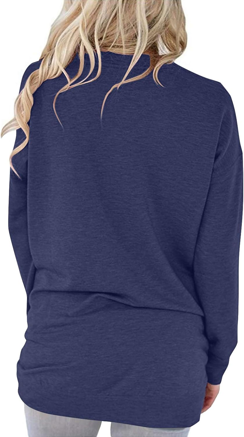 Onlypuff Damenhemd mit Tasche, grafische Tunika-Tops, Sweatshirts