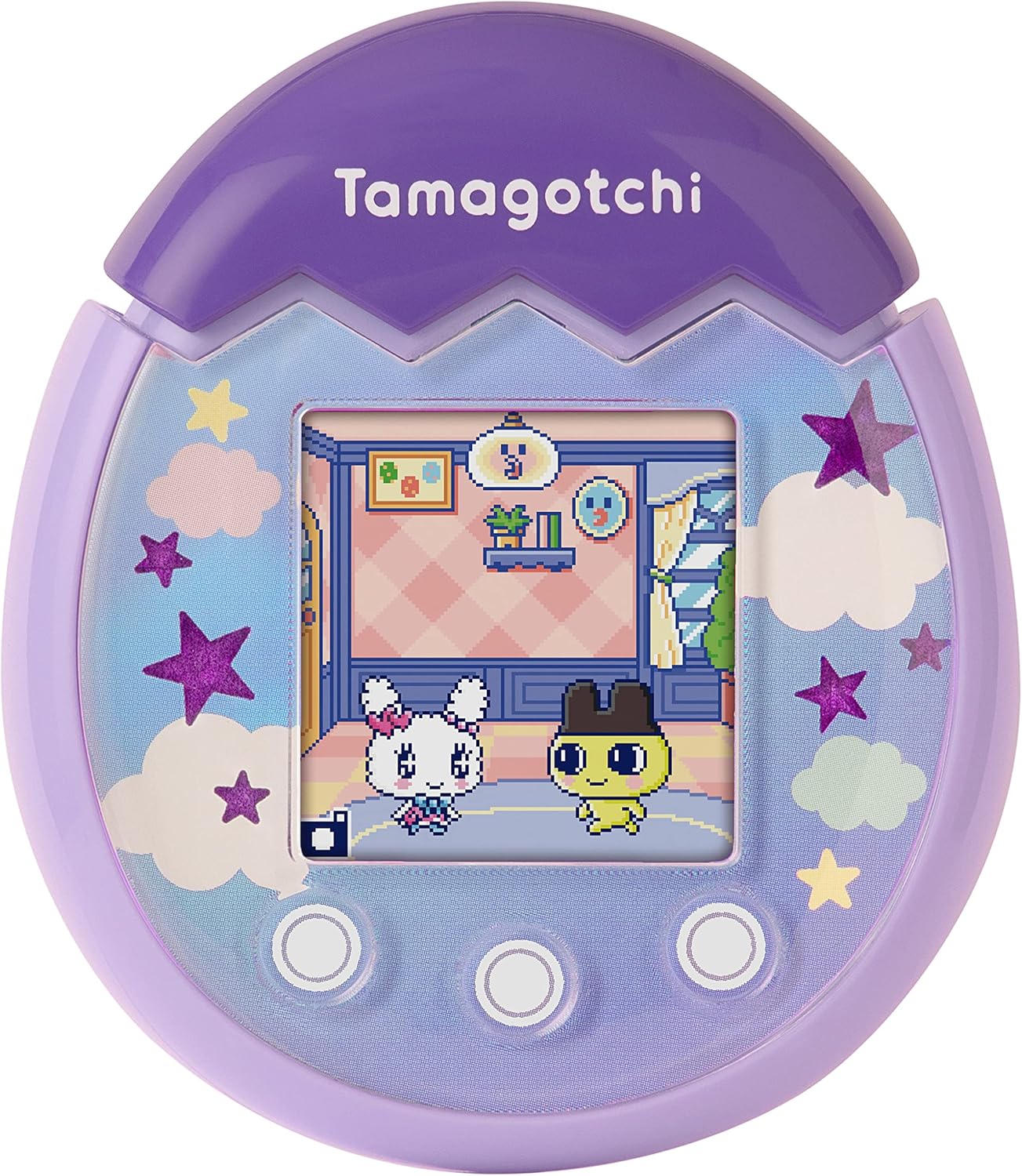 TAMAGOTCHI 42902 Bandai Pix La nuova generazione di animali domestici in realtà virtuale con fotocamera, giochi e personaggi da collezione: Sky, Purple, Single