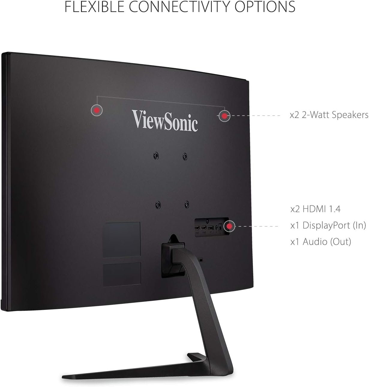 ViewSonic VX3218-PC-MHD 32 Inch Curved 1080p 1ms 180Hz Gaming Monitor with FreeSync Premium, Eye Care, HDMI and Display Port · v9