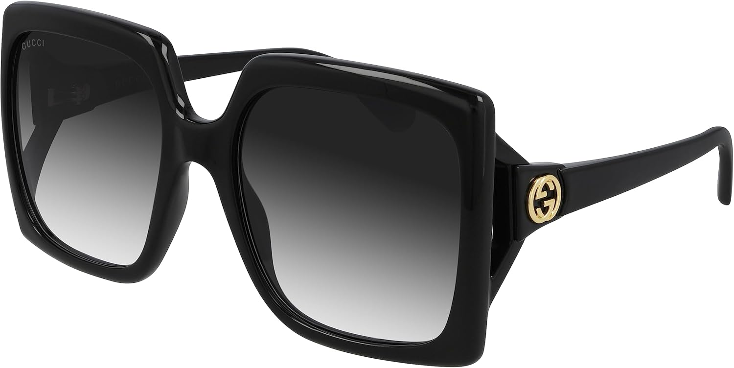 Occhiali da sole quadrati Gucci GG0876S 001 neri 60 mm 876