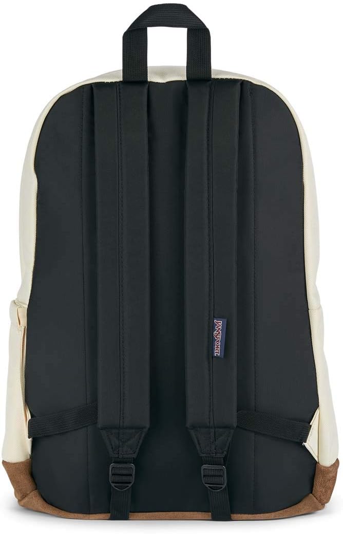 JanSport Right Pack Backpack - Durable Daypack with Padded 15 Laptop Sleeve, Spacious Main Compartment Integrated Water Bottle Pocket - Coconut · v3