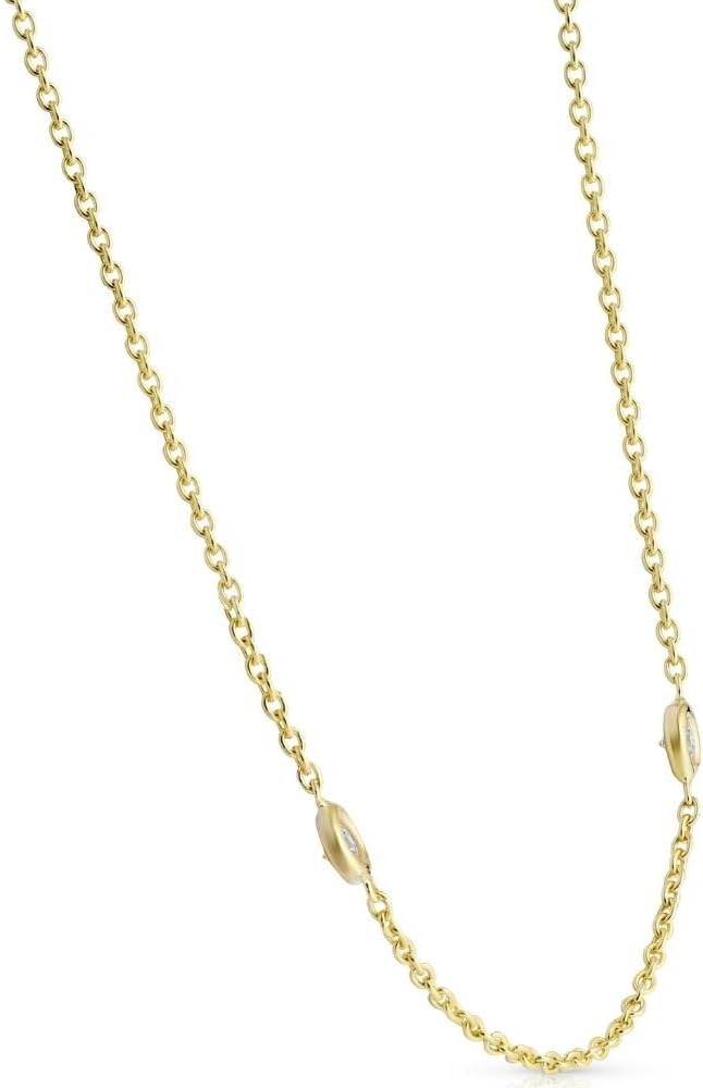 1ct Diamonds By The Yard 18 Halskette für Damen aus 14-karätigem Gelbgold