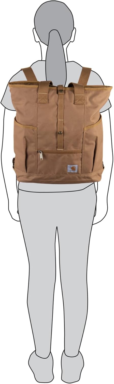 Carhartt Convertible, robuste Tragetasche mit verstellbaren Rucksackgurten und Laptopfach, Braun, Einheitsgröße