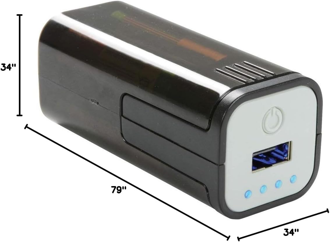 ADCB POW1 - Emergency USB Battery Powered Power Bank Compact Portable 4 AA Batteries Ideal for Smartphones, Tablets, Mobile, Apple, iPhone, Android · v2