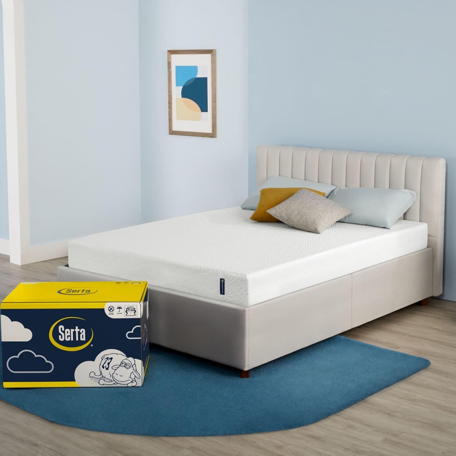 Serta - 7 inch Cooling Gel Memory Foam Mattress, Full Size, Medium-Firm, Supportive, CertiPur-US Certified, 100-Night Trial - For Ewe, White · v2