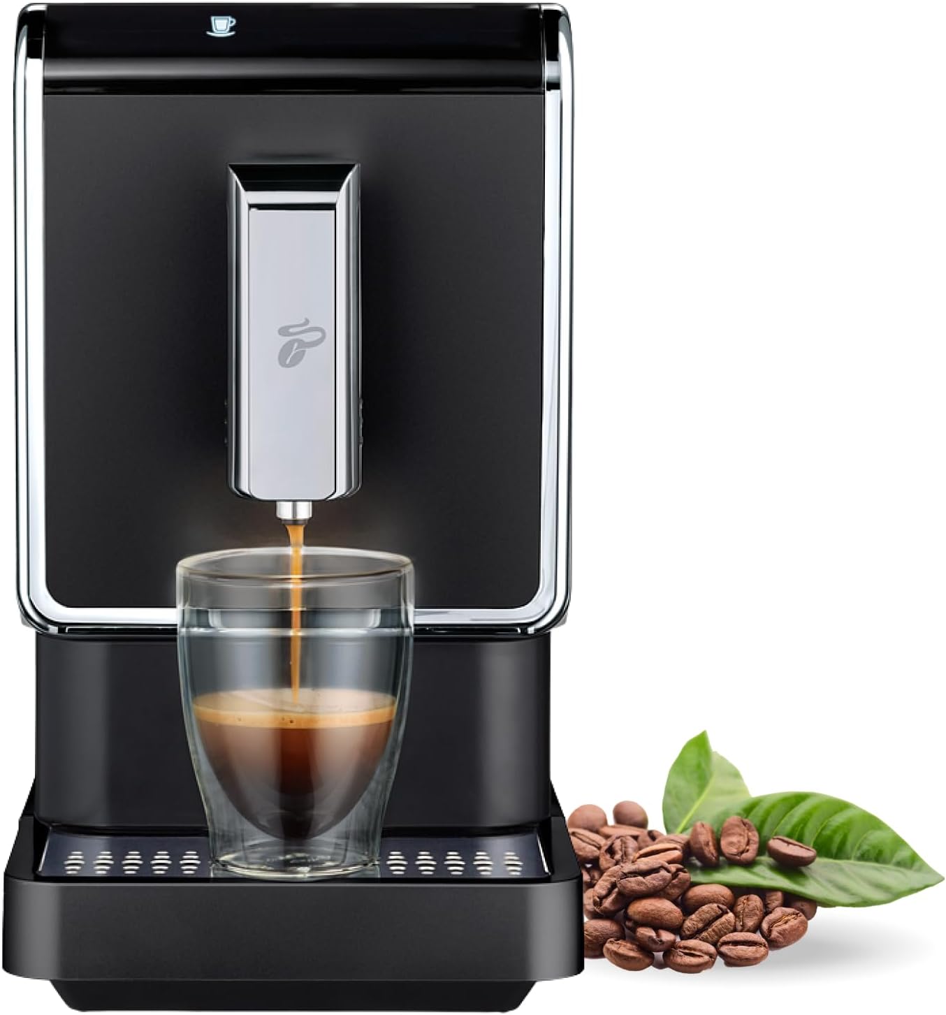 Tchibo Automatic Espresso  Coffee Machine with Built-in Grinder, No Coffee Pods Needed, Black · v2