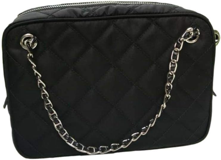 Prada Bandoliera zwarte Tessuto nylon gewatteerde middelgrote schoudertas voor dames