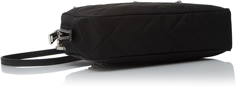 Prada Bandoliera zwarte Tessuto nylon gewatteerde middelgrote schoudertas voor dames