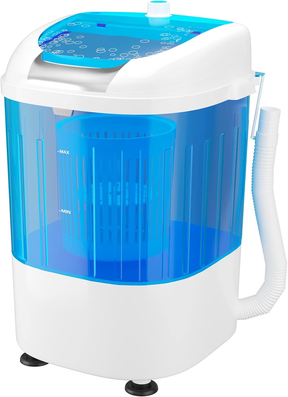 EP24895 5.5lbs Mini Washing Machine w/Spin Dryer, Transparent