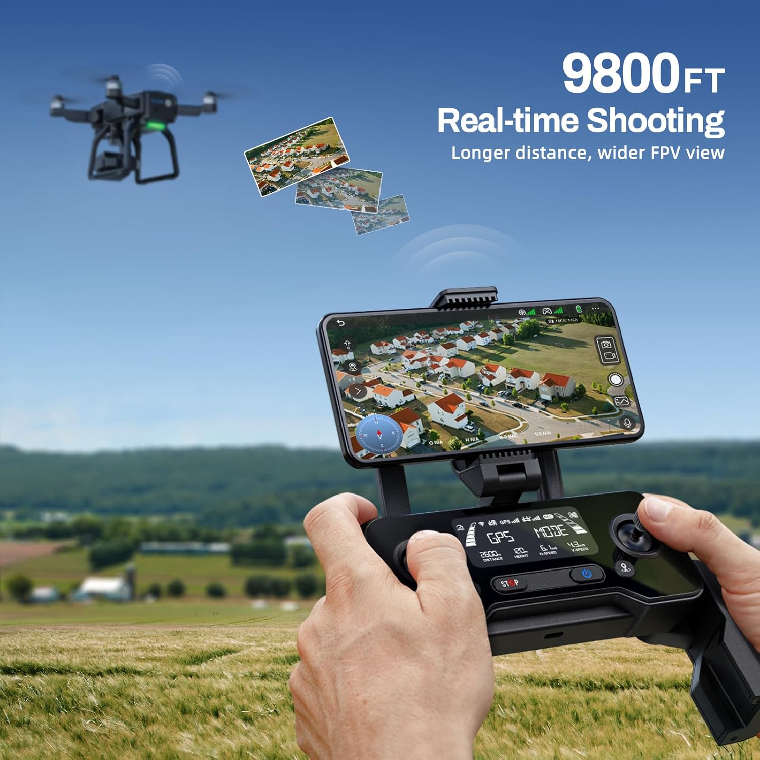 Bwine F7GB2 Drone with 4K Camera for Adults, 3-Axis Gimbal, 9800FT Transmission Range, FAA compliance, 50Mins Flight Time with 2 Batteries, GPS Auto Return Follow Me Beginner Mode · v4