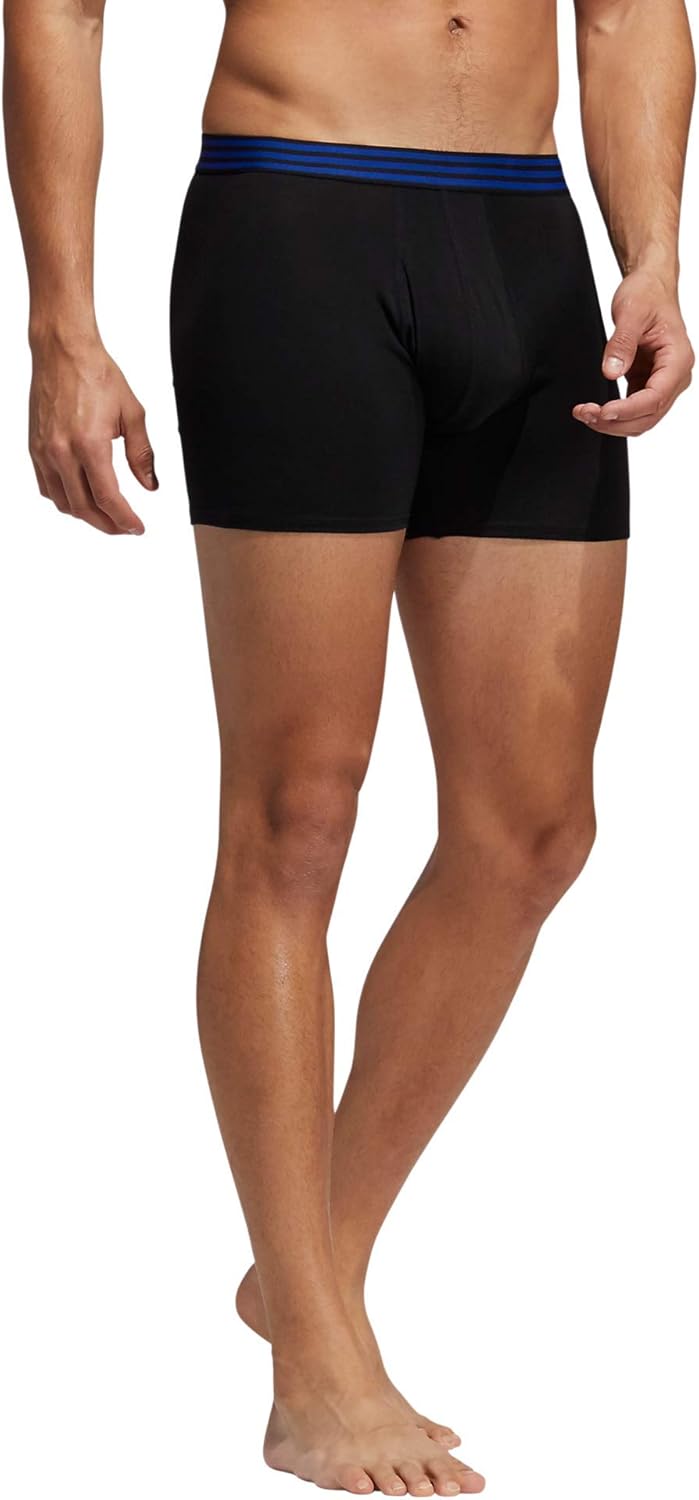 adidas Męska bielizna krótka z bawełny Core Stretch Boxer, 4-pak