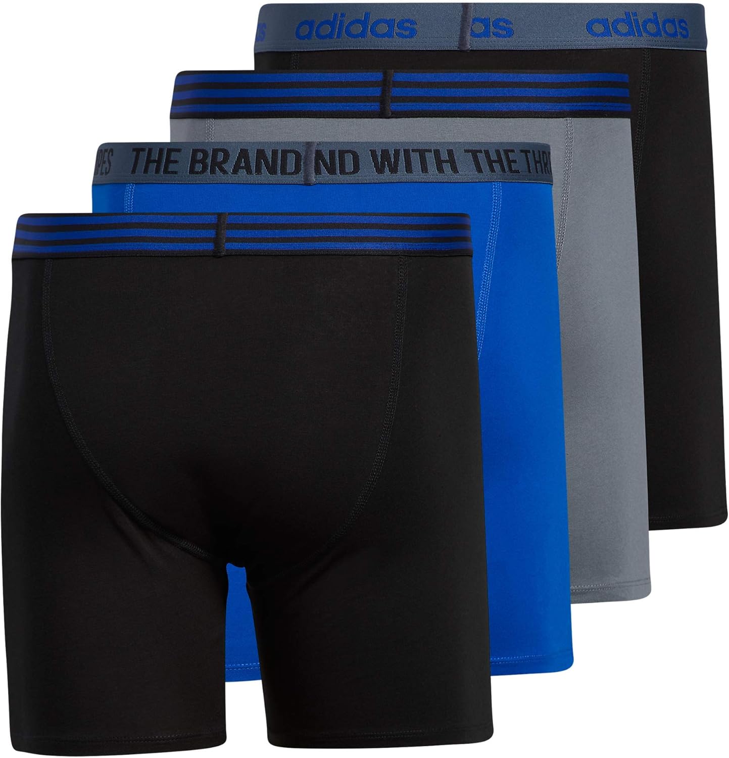 adidas Męska bielizna krótka z bawełny Core Stretch Boxer, 4-pak