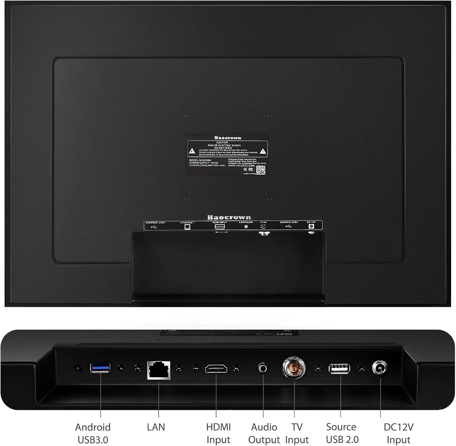 Haocrown Specchio da bagno impermeabile da 27 pollici Smart Touchscreen Android 11 TV, sintonizzatore ATSC Full HD 1080P Wi-Fi integrato Bluetooth Bluetooth (quasi nuovo, 2022)