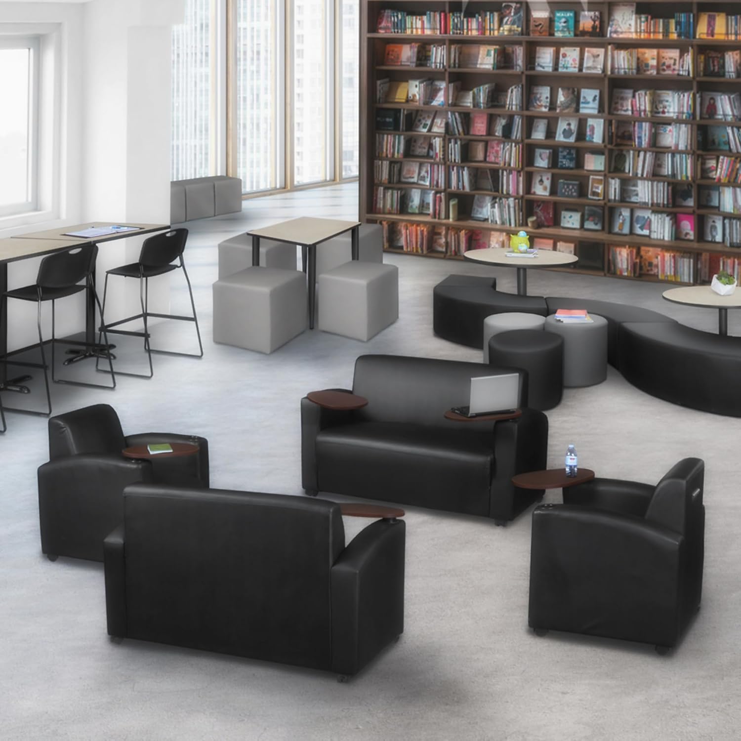 Poltrona Regency Nova Tablet, Loveseat, nera