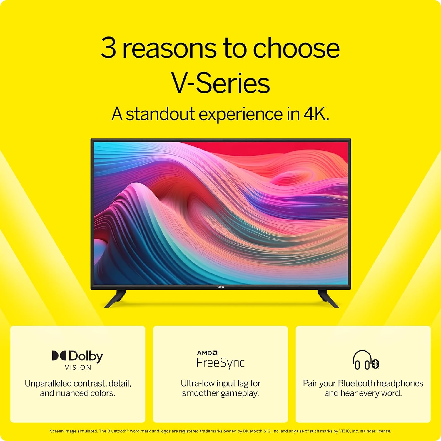 VIZIO 50-Inch V-Series 4K UHD LED Smart TV with Voice Remote, Dolby Vision, HDR10 , Alexa Compatibility, 2022 Model · v6