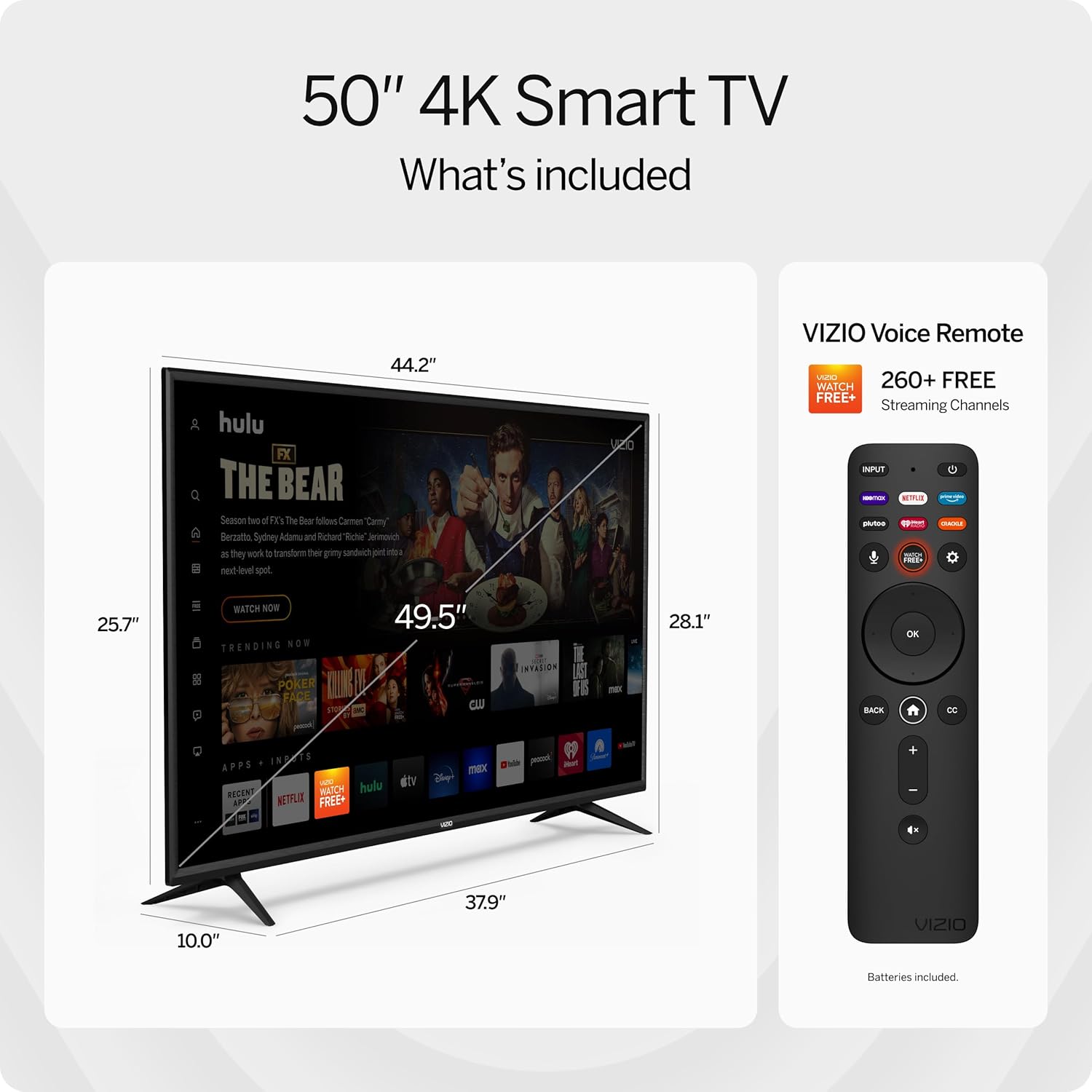 VIZIO 50-Inch V-Series 4K UHD LED Smart TV with Voice Remote, Dolby Vision, HDR10 , Alexa Compatibility, 2022 Model · v6