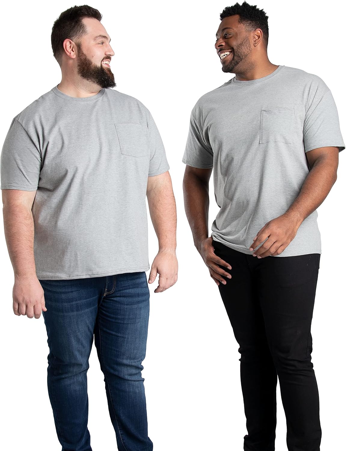 Fruit of the Loom Mens Tall Eversoft Cotton Short Sleeve T Shirts, Breathable Moisture Wicking with Odor Control, Black Ink, XX-Large Big