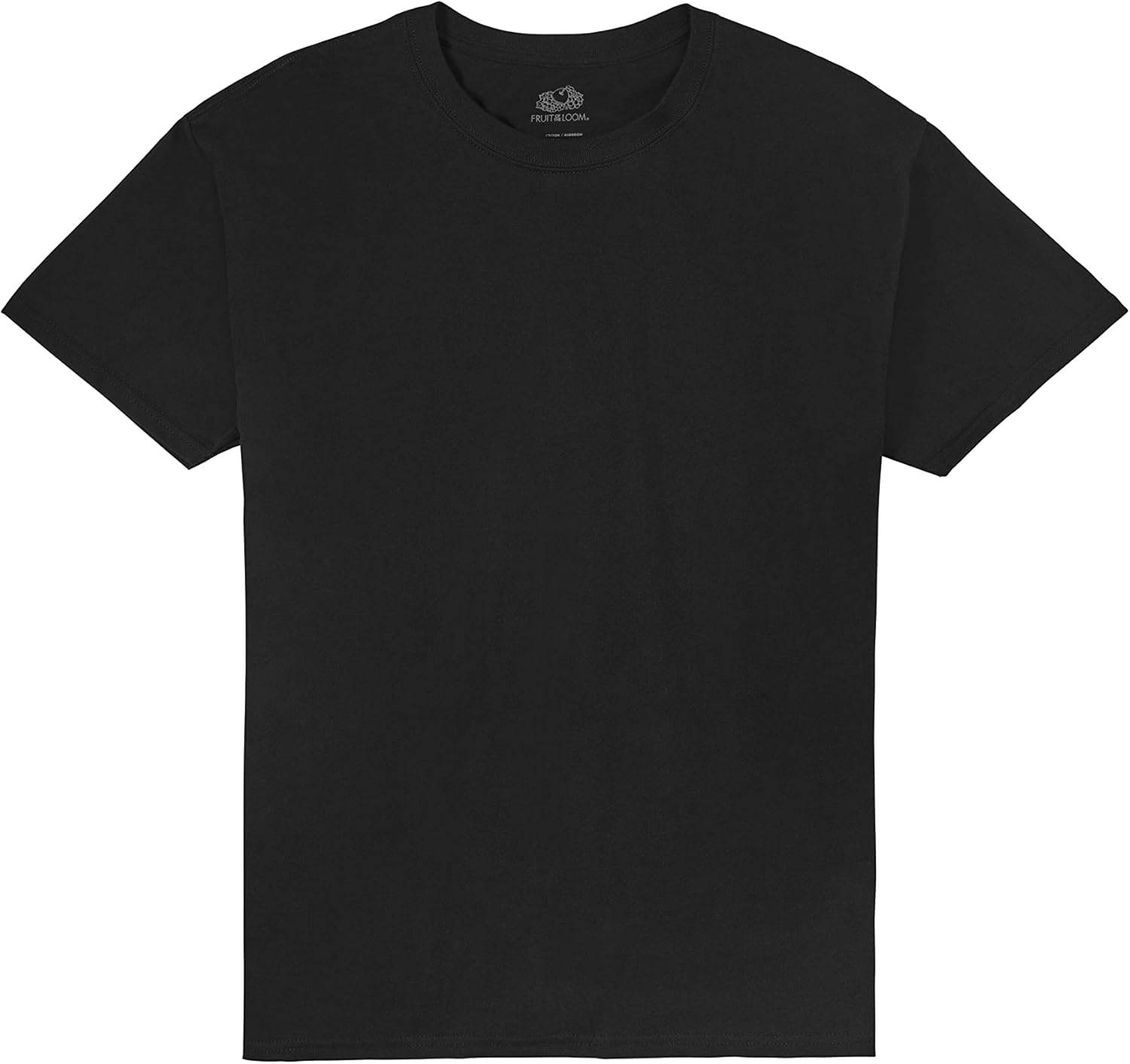 Fruit of the Loom Mens Tall Eversoft Cotton Short Sleeve T Shirts, Breathable Moisture Wicking with Odor Control, Black Ink, XX-Large Big