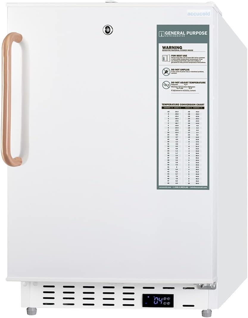 Summit Appliance ADA404REFTBC 20 Wide Built-In All-Refrigerator, ADA Compliant, 3.32 cu.ft Capacity, Factory-installed Lock, Adjustable Wire Shelves, Adjustable Digital Thermostat, Temperature Alarm · v5