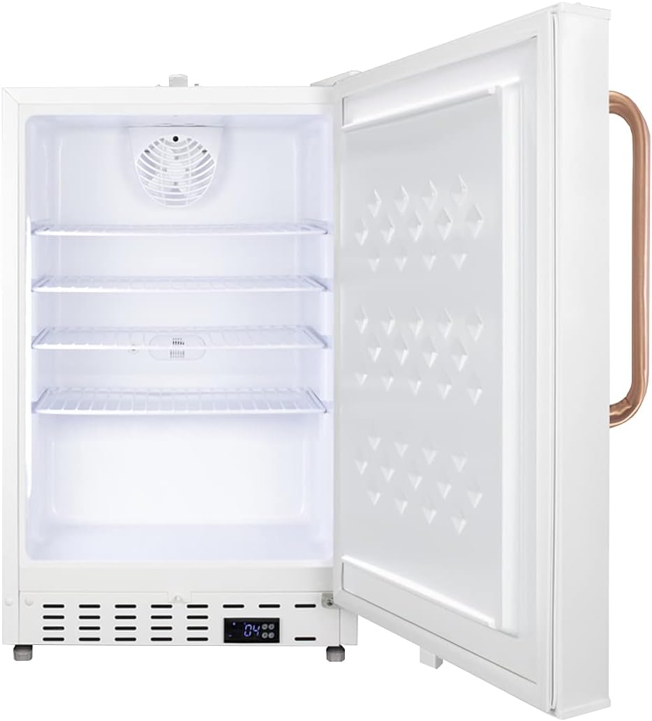 Summit Appliance ADA404REFTBC 20 Wide Built-In All-Refrigerator, ADA Compliant, 3.32 cu.ft Capacity, Factory-installed Lock, Adjustable Wire Shelves, Adjustable Digital Thermostat, Temperature Alarm · v5