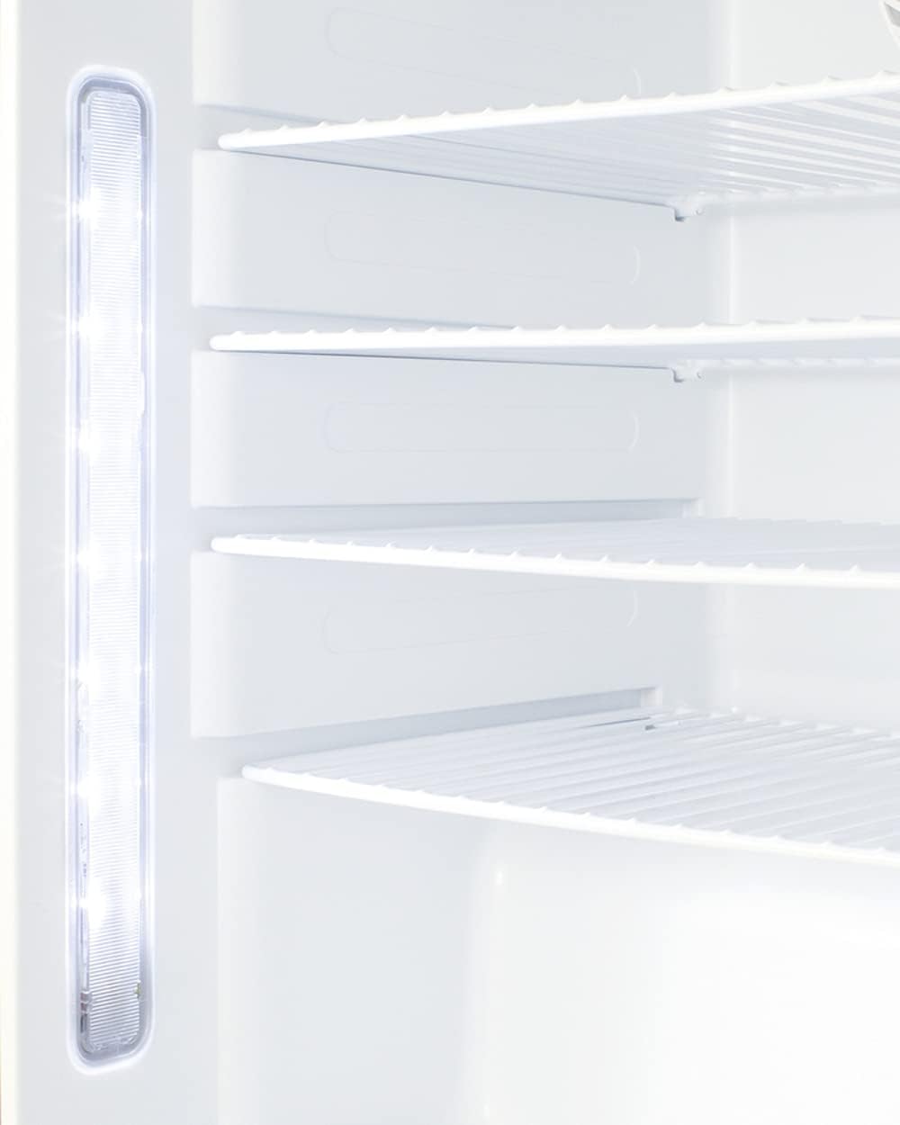 Summit Appliance ADA404REFTBC 20 Wide Built-In All-Refrigerator, ADA Compliant, 3.32 cu.ft Capacity, Factory-installed Lock, Adjustable Wire Shelves, Adjustable Digital Thermostat, Temperature Alarm · v5