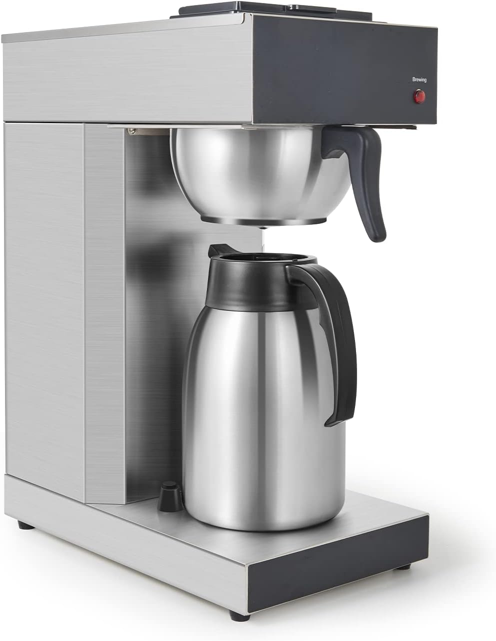 เครื่องชงกาแฟ SYBO Commercial Coffee Makers 12 Cup เครื่องชงกาแฟแบบหยดพร้อมเหยือกเก็บความร้อน 74 ออนซ์ กาต้มกาแฟ สแตนเลสสตีล Cafetera SF-CB-1AA