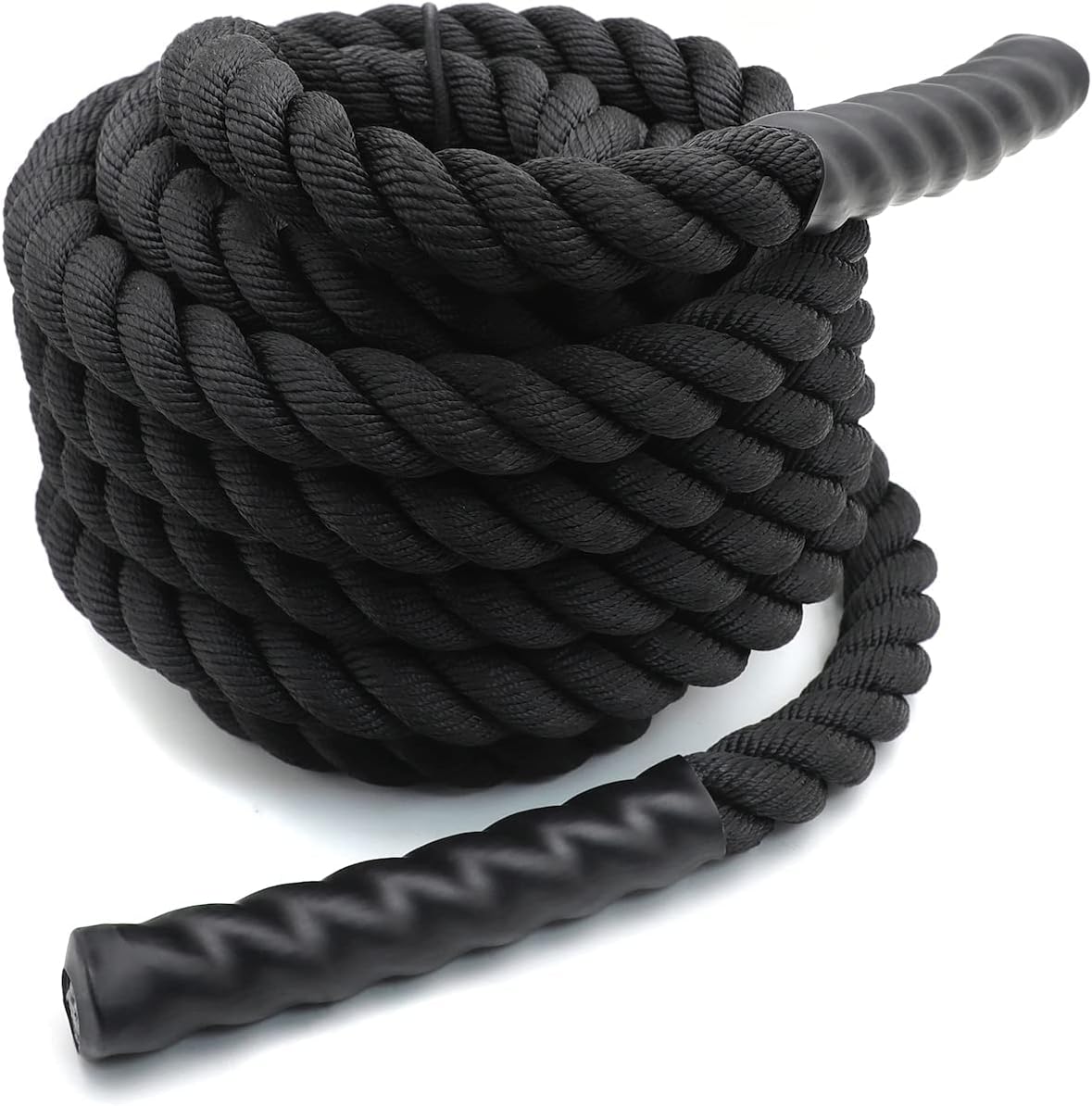 XKMT- Battle Rope Training Rope (1.5/30ft) Sports Exercise Strength Cardio Fitness Outdoors [P/N: ET-HOME005-BK]