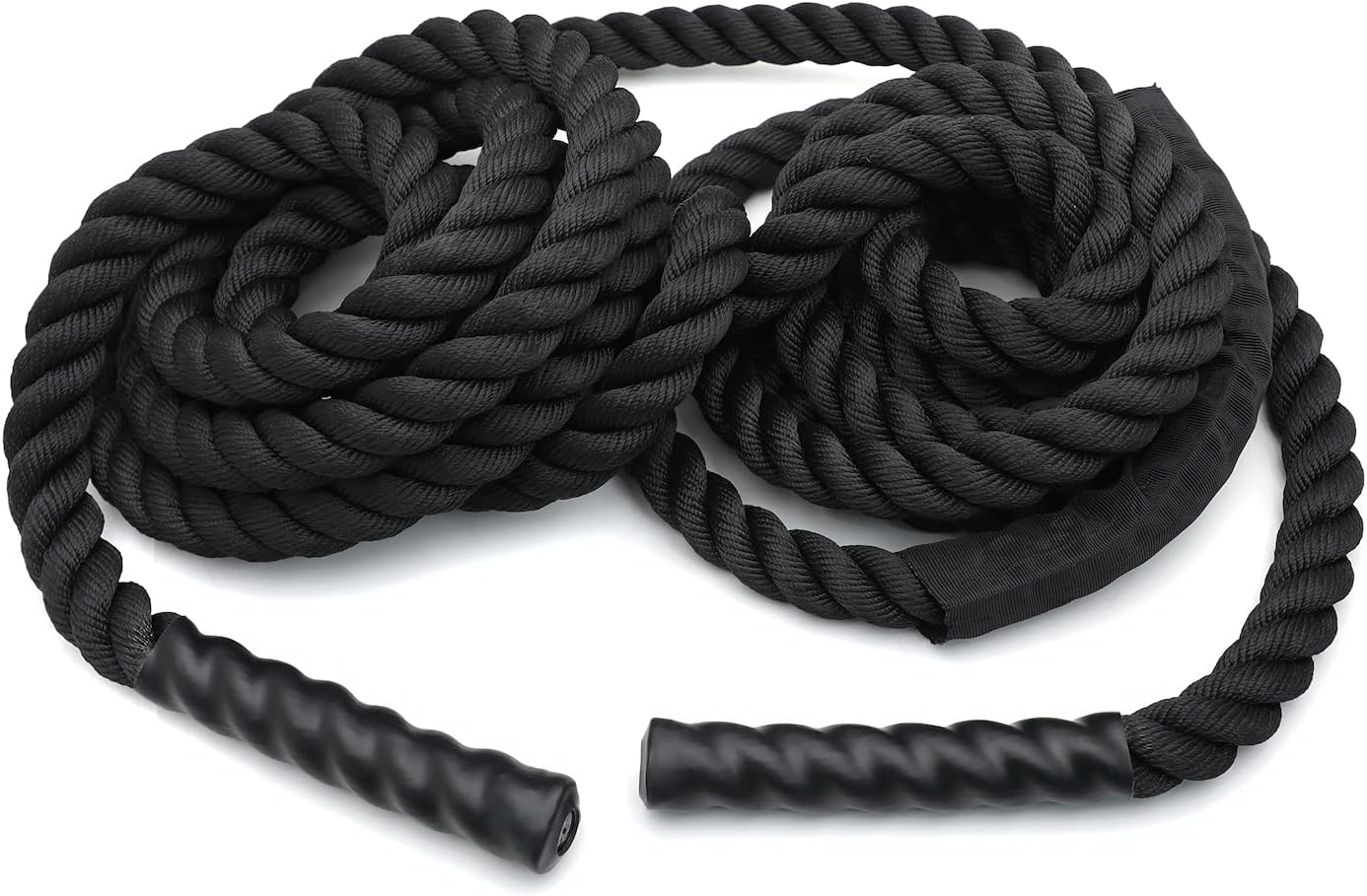 XKMT- Battle Rope Training Rope (1.5/30ft) Sports Exercise Strength Cardio Fitness Outdoors [P/N: ET-HOME005-BK]