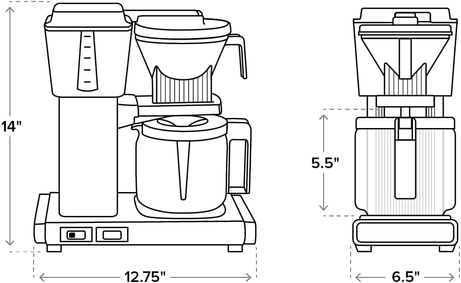 Moccamaster 53925 KBGV Select 10-Cup Coffee Maker, Pistachio Green, 40 ounce, 10-Cup, 1.25L · v2